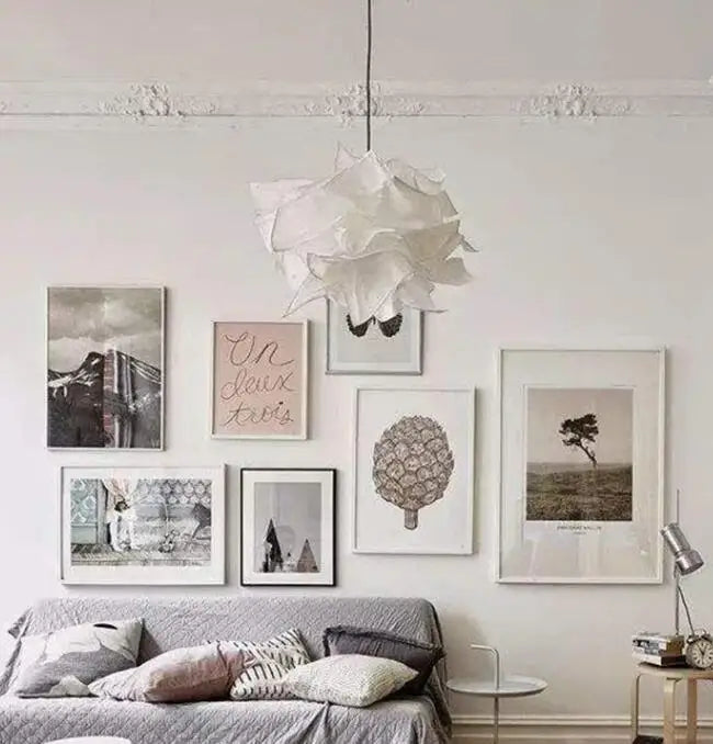 Decoratieve Papieren Lampenkap – Wolk & Bloem Design
