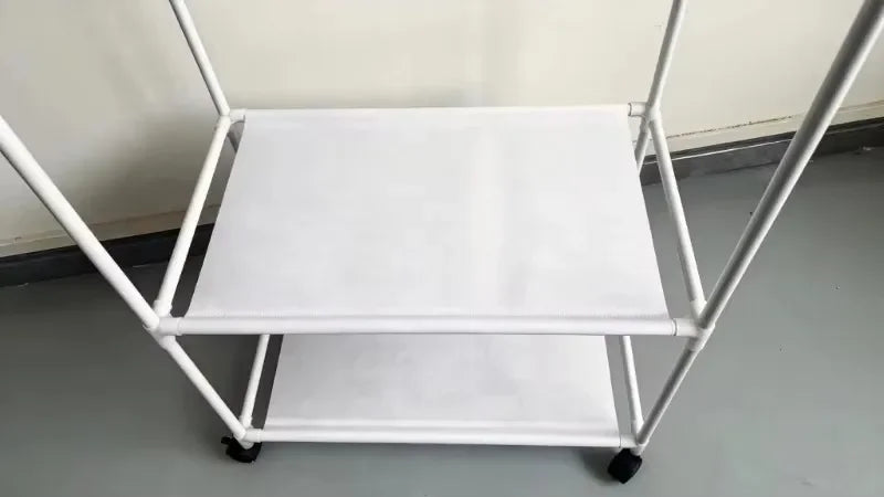 Versatile Garment Stand Hooks Space Efficient Clothes Rack Multi-Tier Storage Unit Living Room Garment Storage Organizer Shelf