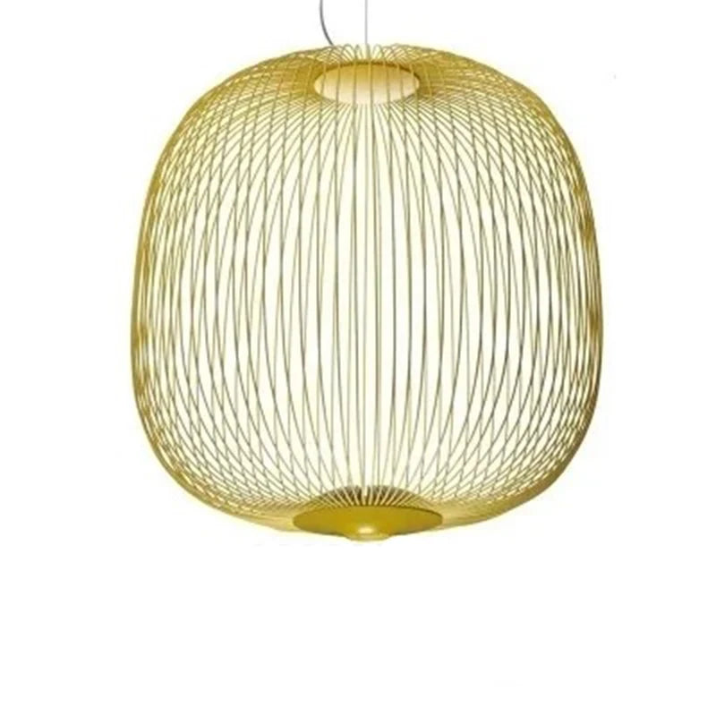 Moderne Hanglamp met Vogelkooi-design