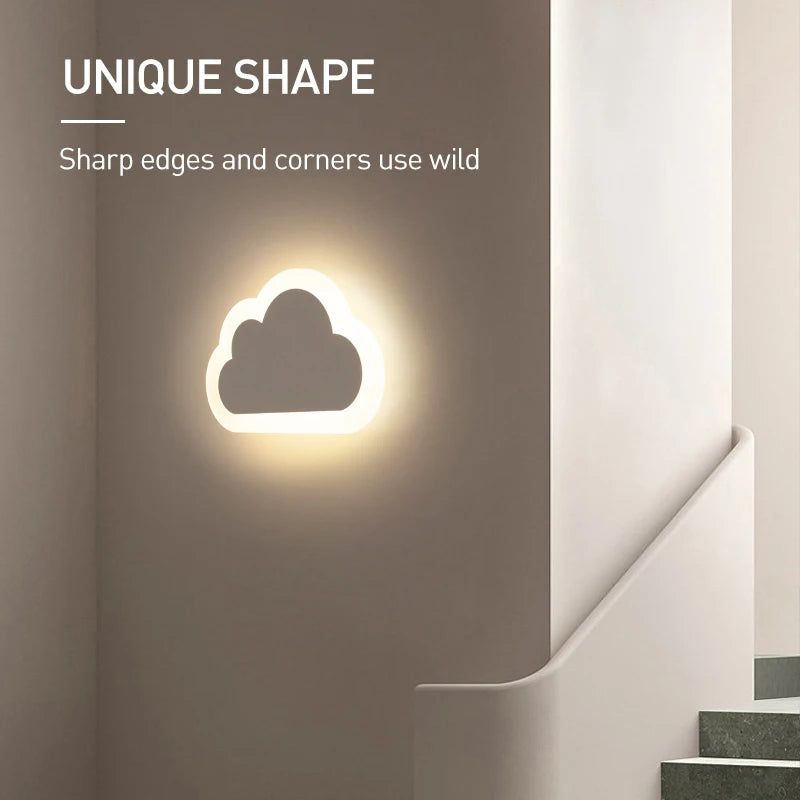 Wolken Design LED wandlamp - Nachtlamp