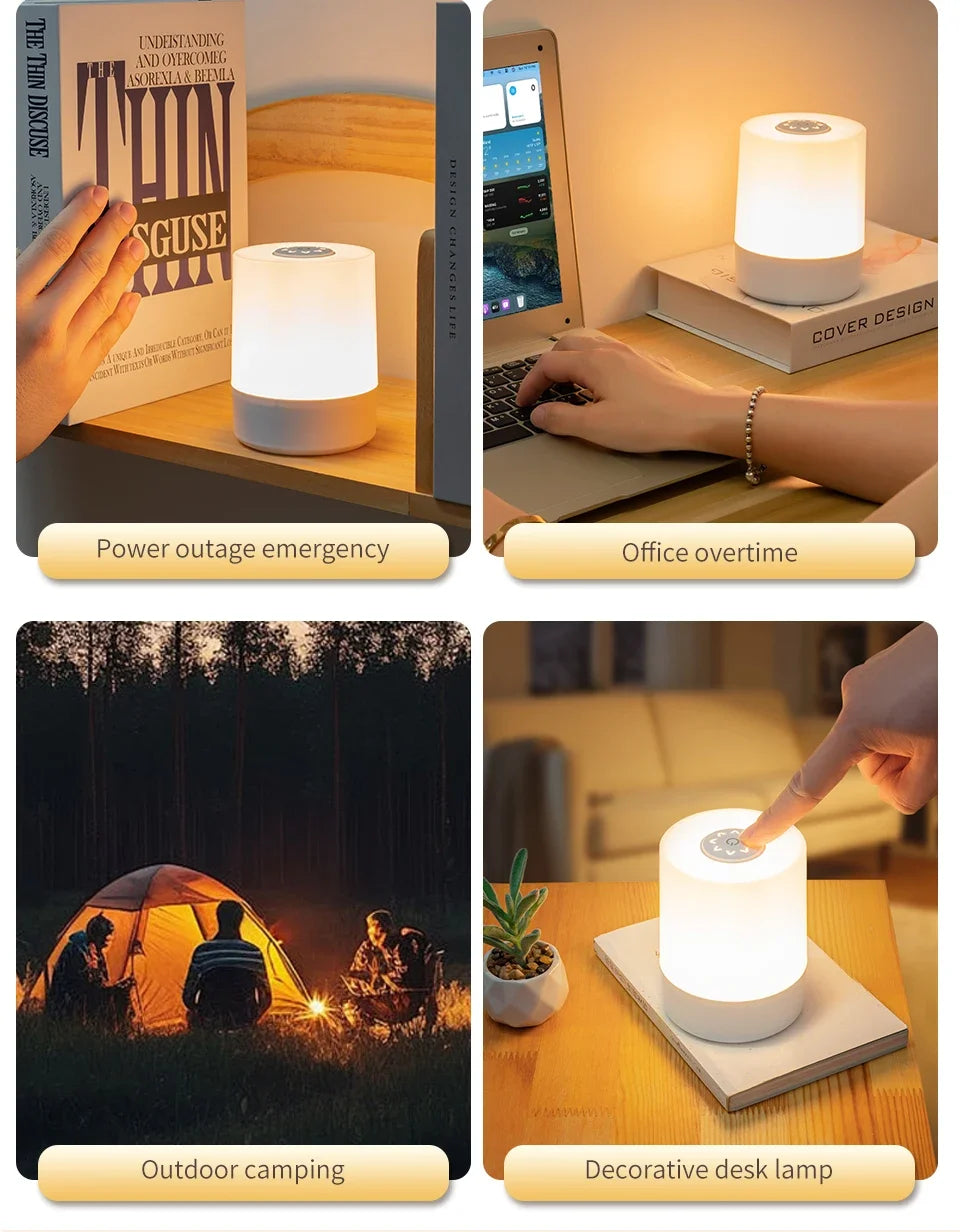 Oplaadbare LED Tafellamp met Touchbediening – Dimbaar