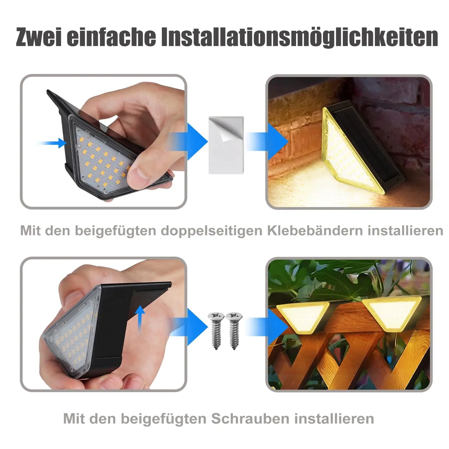 LED traplamp – Waterdicht & zonne-energie