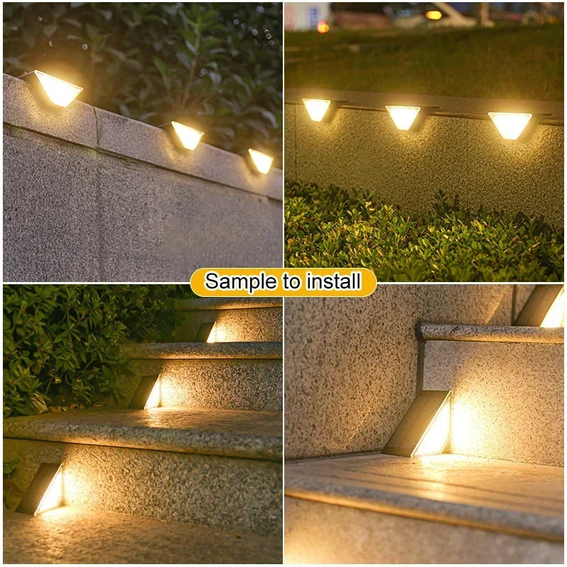 LED traplamp – Waterdicht & zonne-energie