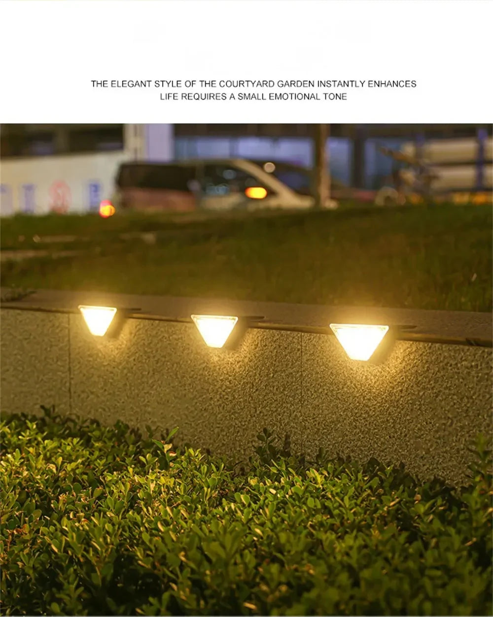 LED traplamp – Waterdicht & zonne-energie