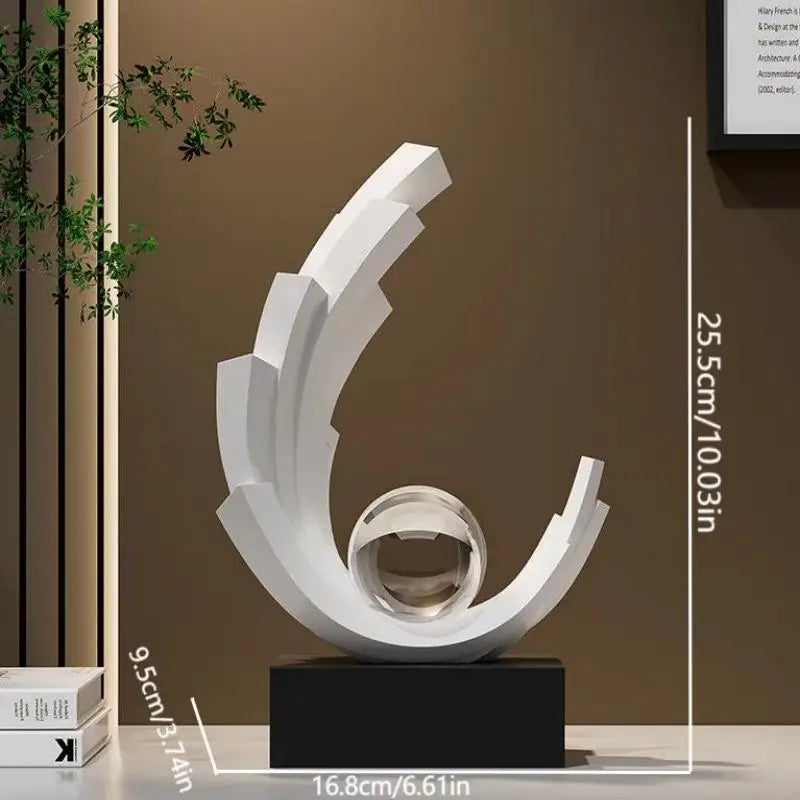 Decoratief beeld – Luxe design voor woonkamer, hal of tv-meubel