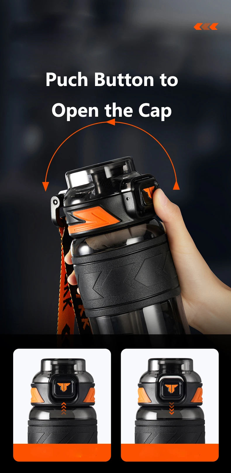 TKK sportwaterfles Tritan – 600/800/1000ml