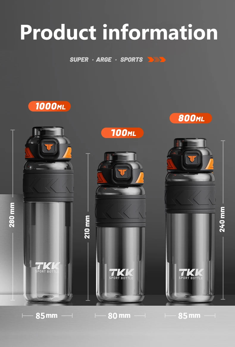 TKK sportwaterfles Tritan – 600/800/1000ml