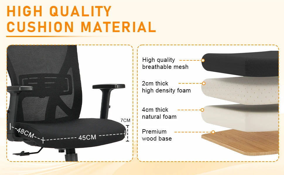 Ergonomische bureaustoel - Comfort Design