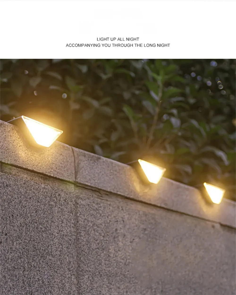 LED traplamp – Waterdicht & zonne-energie