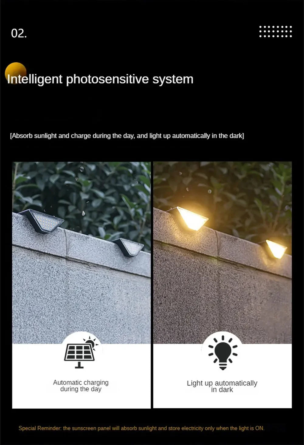LED traplamp – Waterdicht & zonne-energie