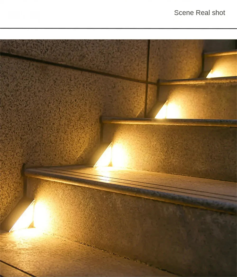 LED traplamp – Waterdicht & zonne-energie