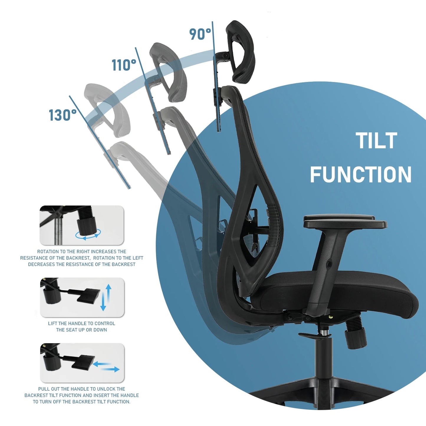 Ergonomische bureaustoel - Comfort Design