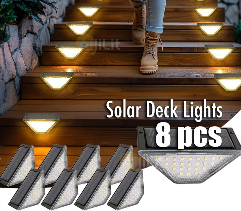 LED traplamp – Waterdicht & zonne-energie