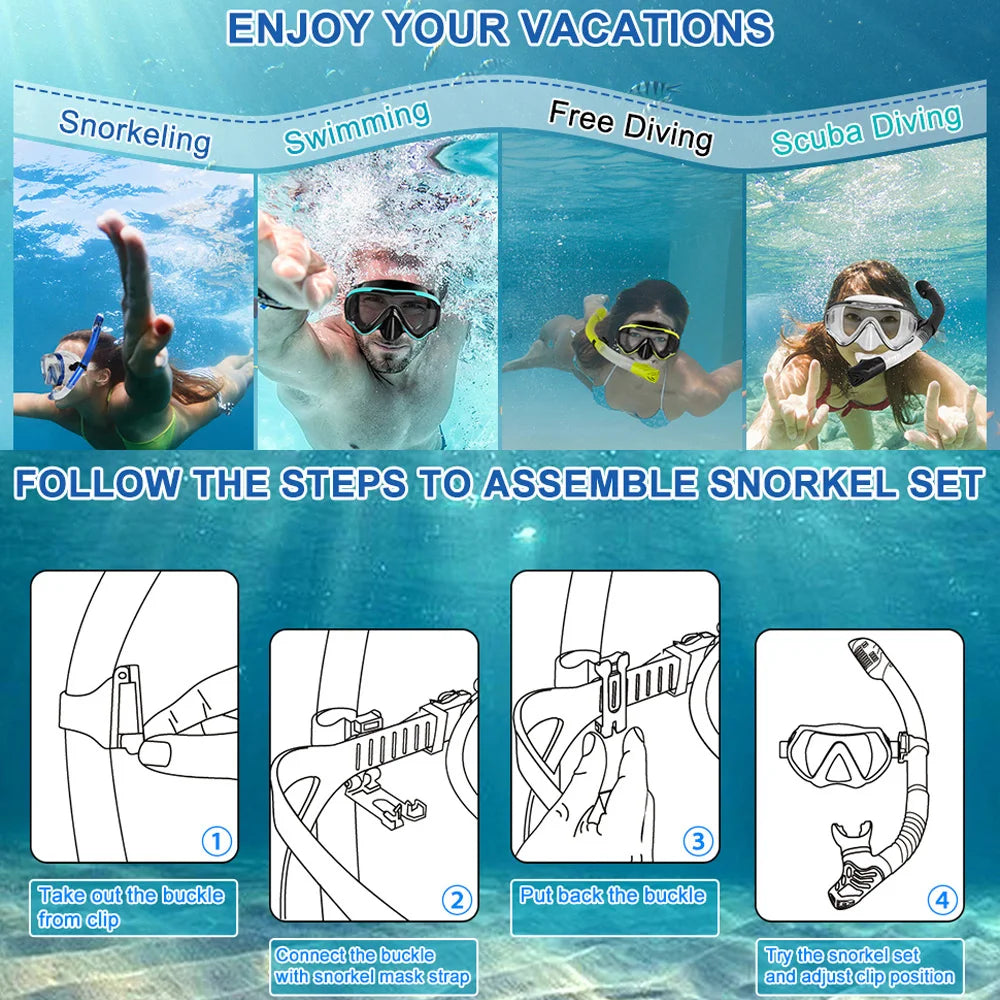 Professionele snorkelset - Anti condens