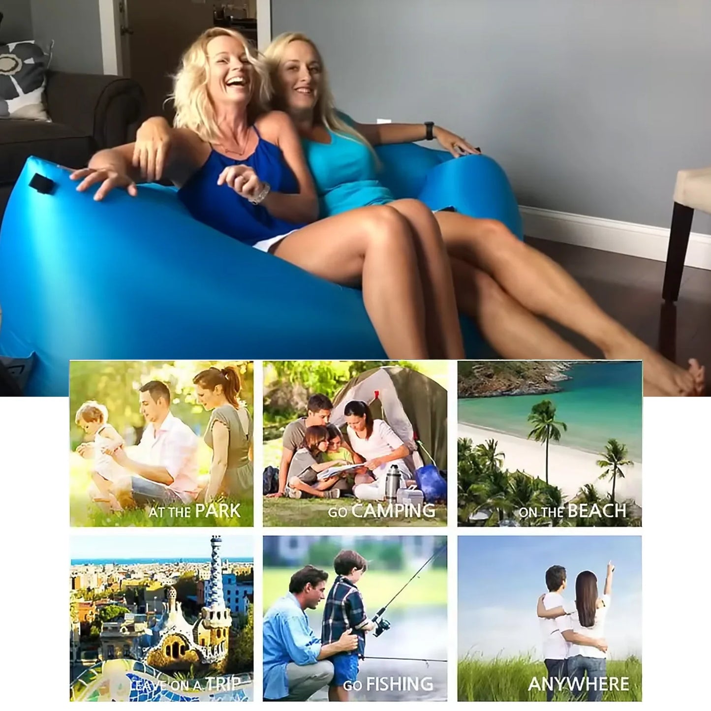 Opblaasbare loungestoel - Strandbank