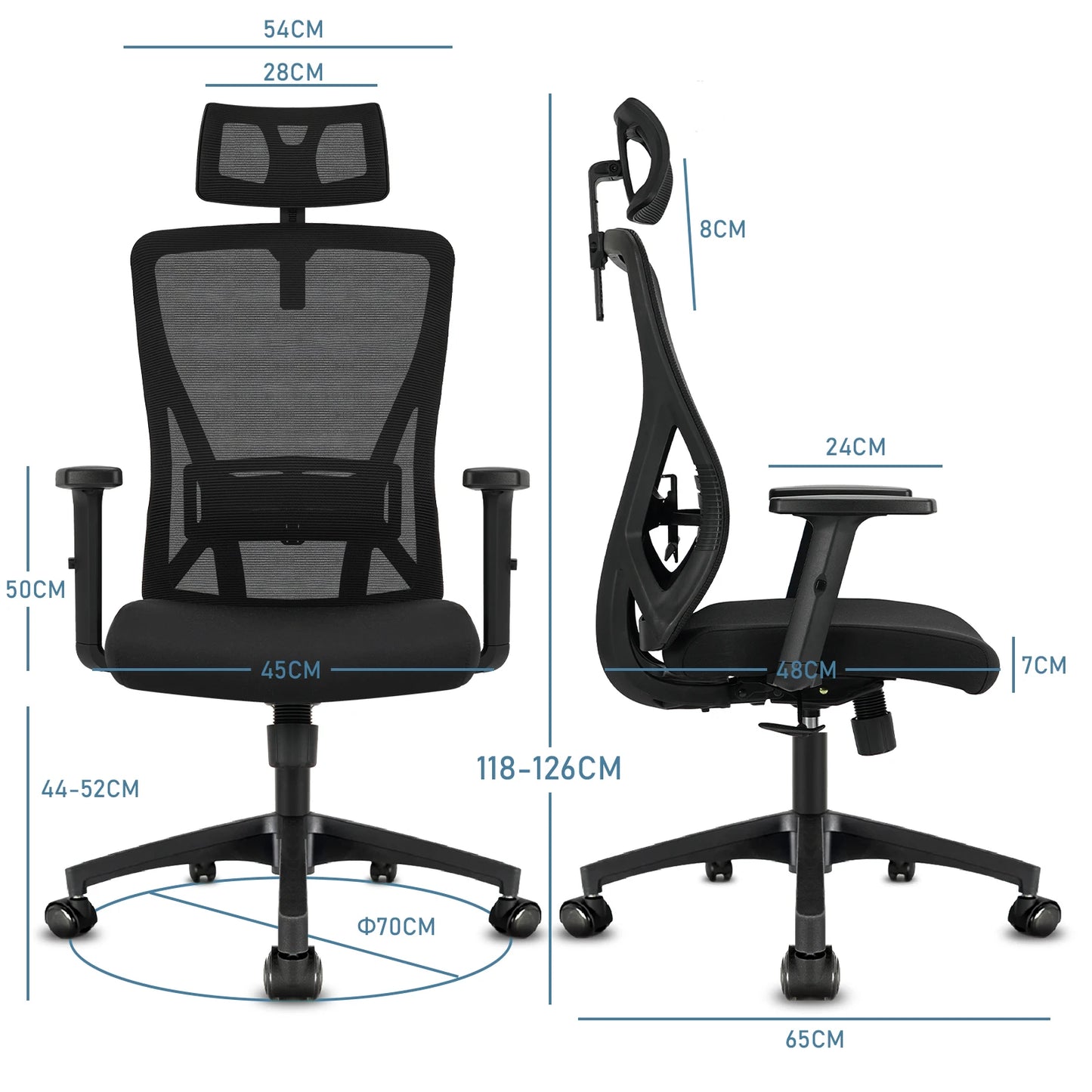 Ergonomische bureaustoel - Comfort Design