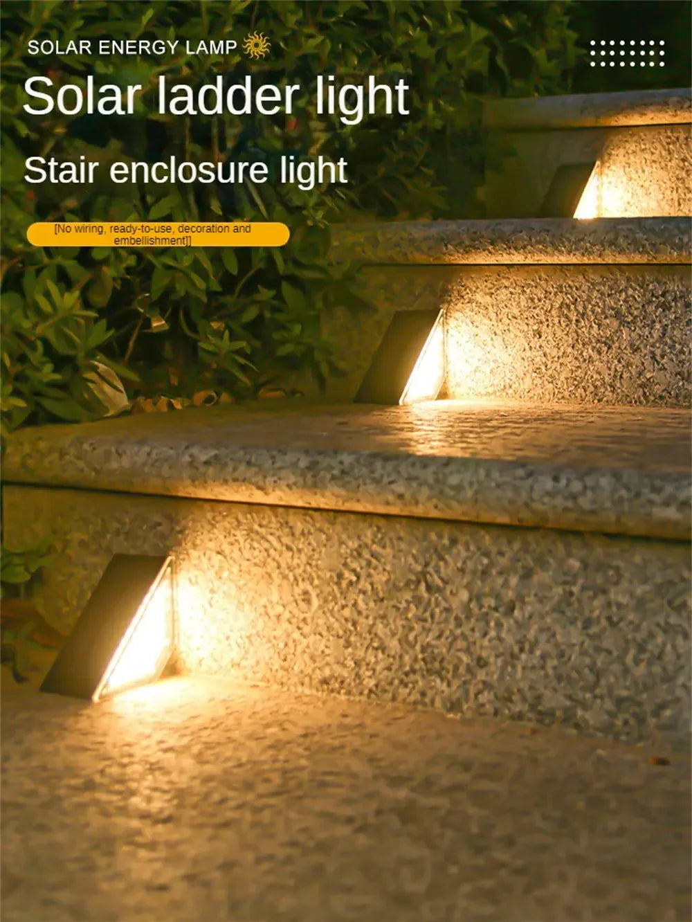 LED traplamp – Waterdicht & zonne-energie