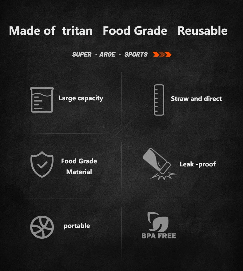TKK sportwaterfles Tritan – 600/800/1000ml
