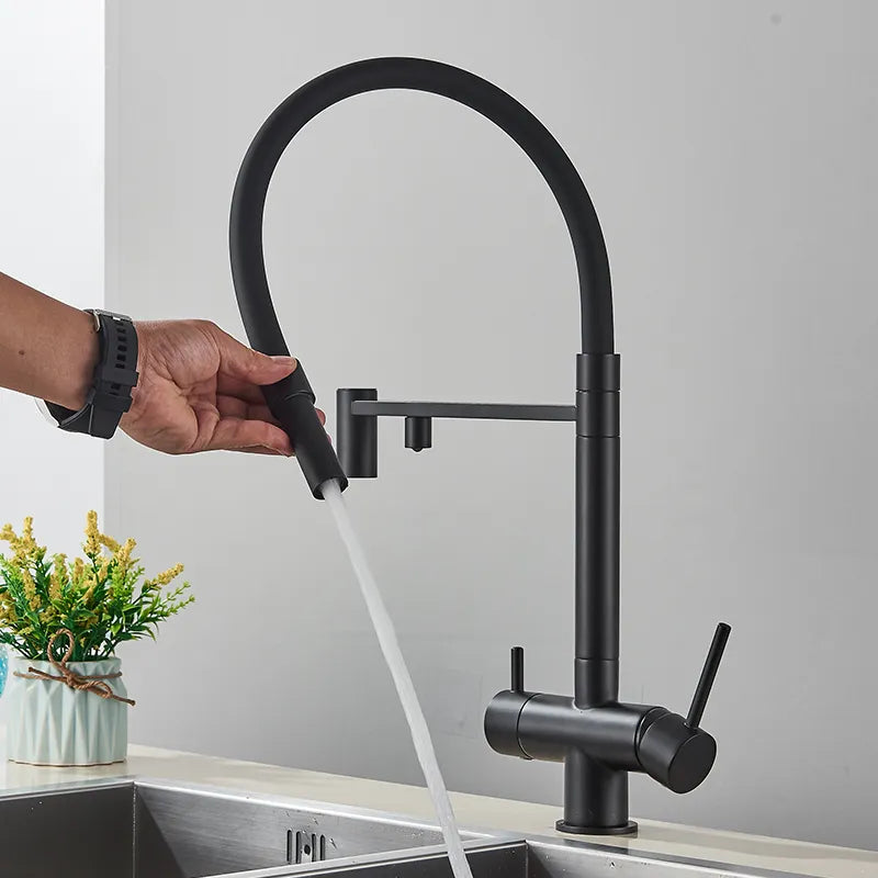 Keukenkraan met waterfilter - Stijlvolle mixer voor gezuiverd drinkwater