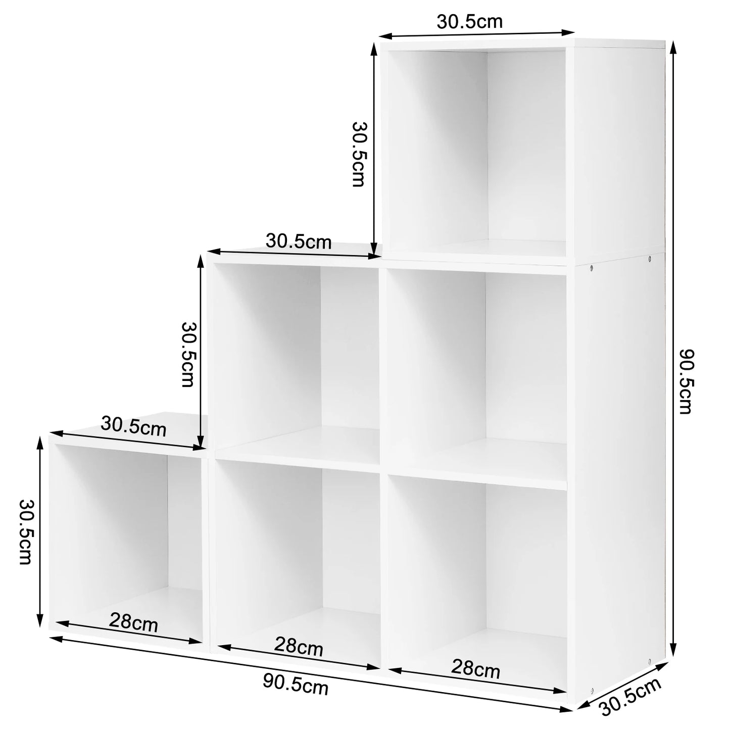 Boekenkast met opbergkasten - Moderne stijl