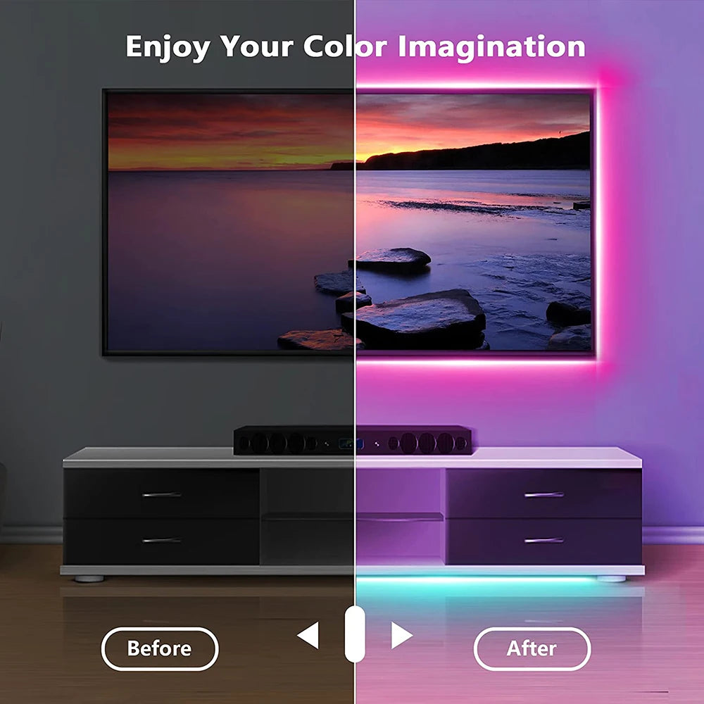 RGB LED-strip met USB en Bluetooth – 1 tot 5 meter