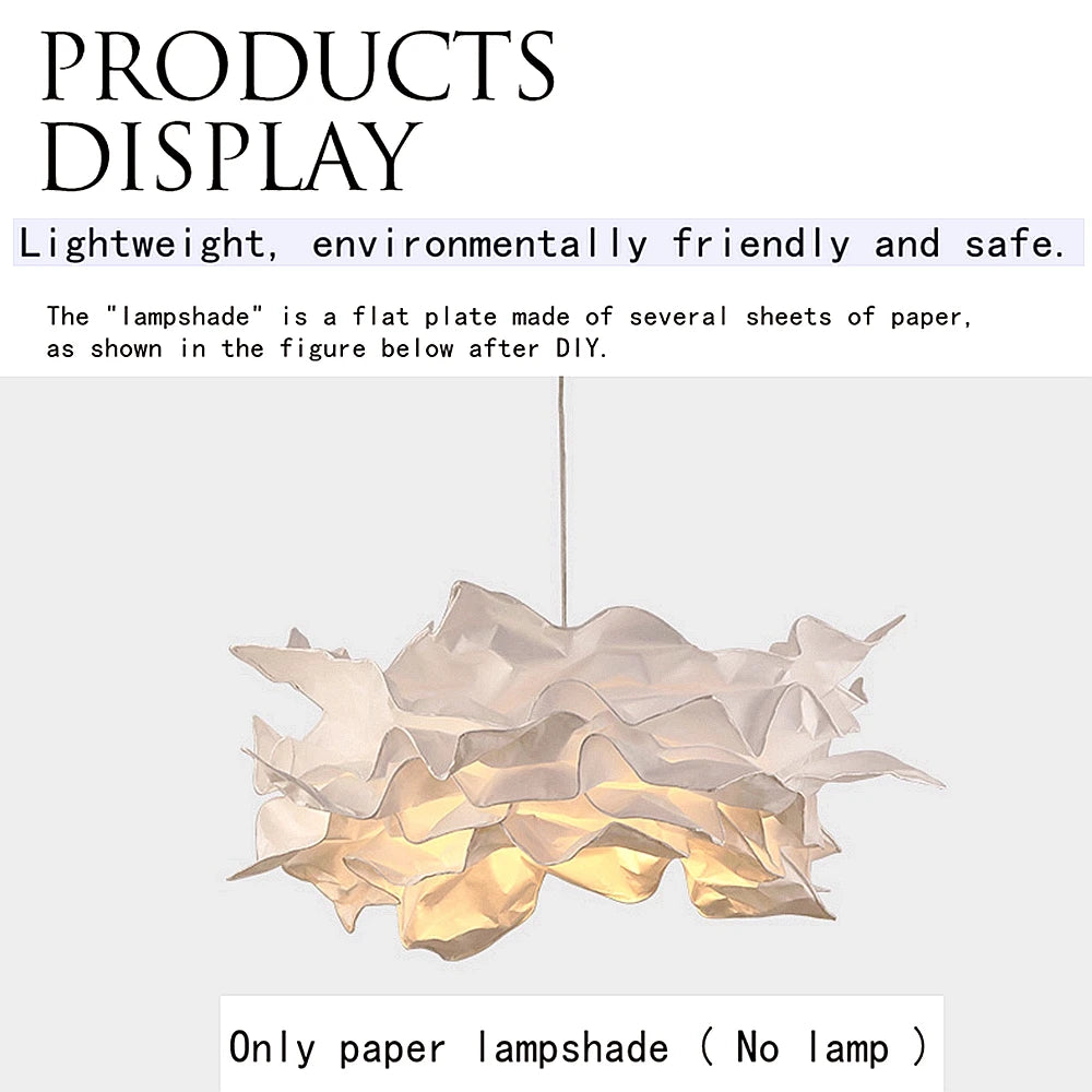 Decoratieve Papieren Lampenkap – Wolk & Bloem Design