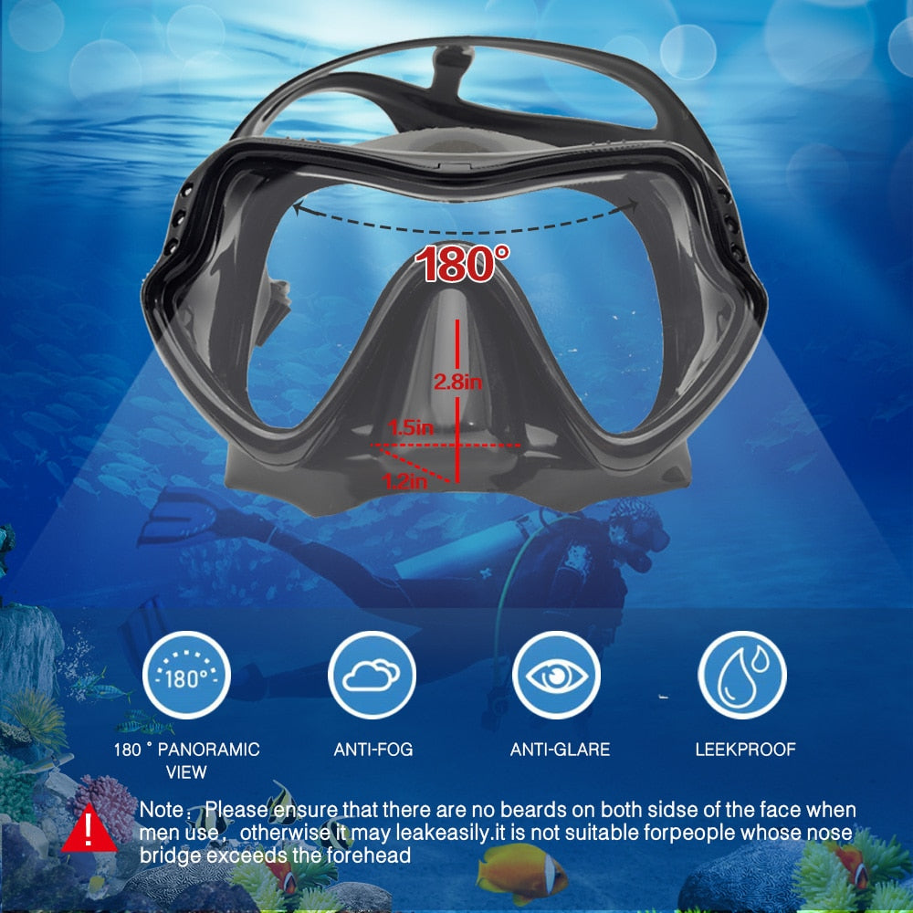 Professionele Duikmasker -Snorkel-set - Anti condens