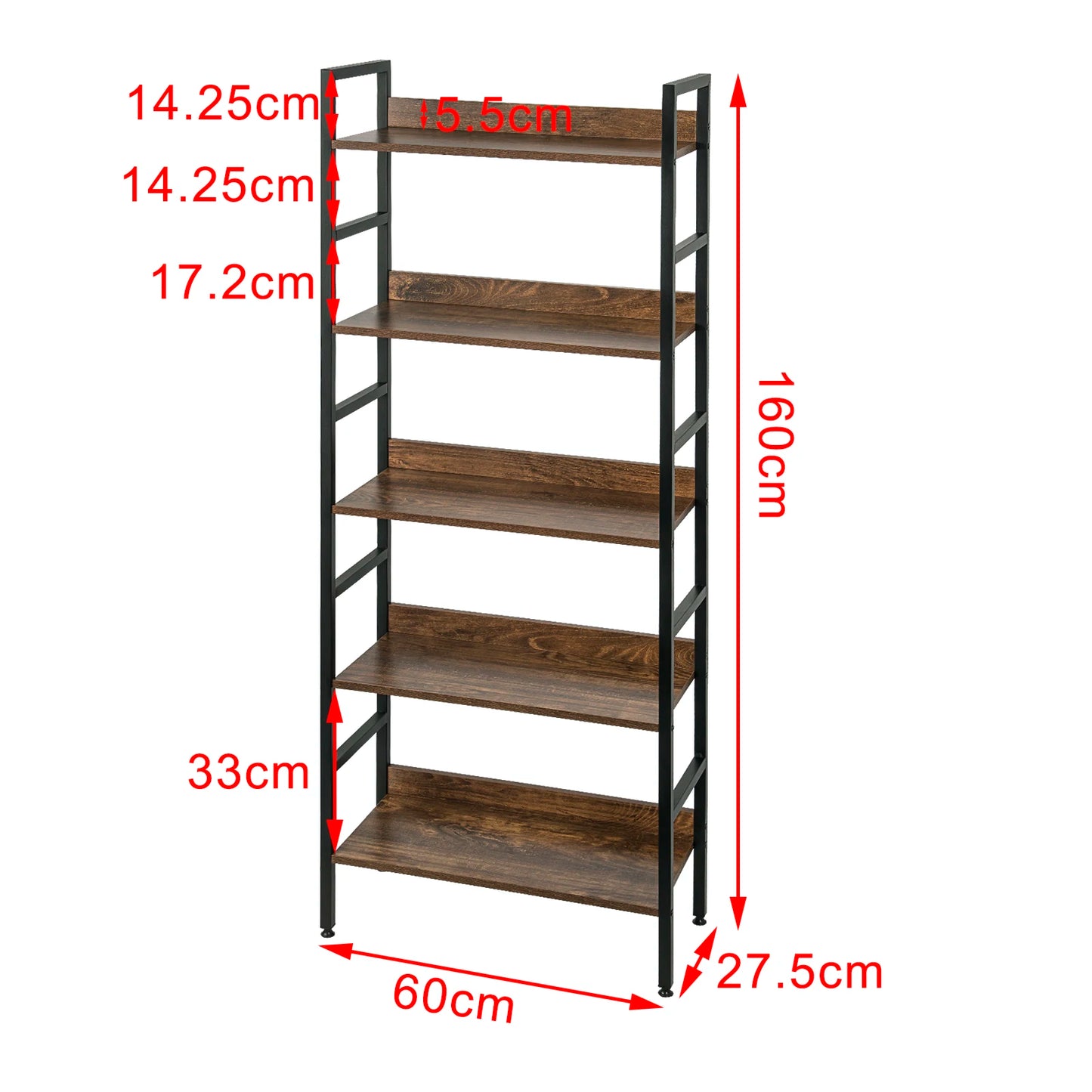 Houten boekenkast frame - Stijlvol opbergrek