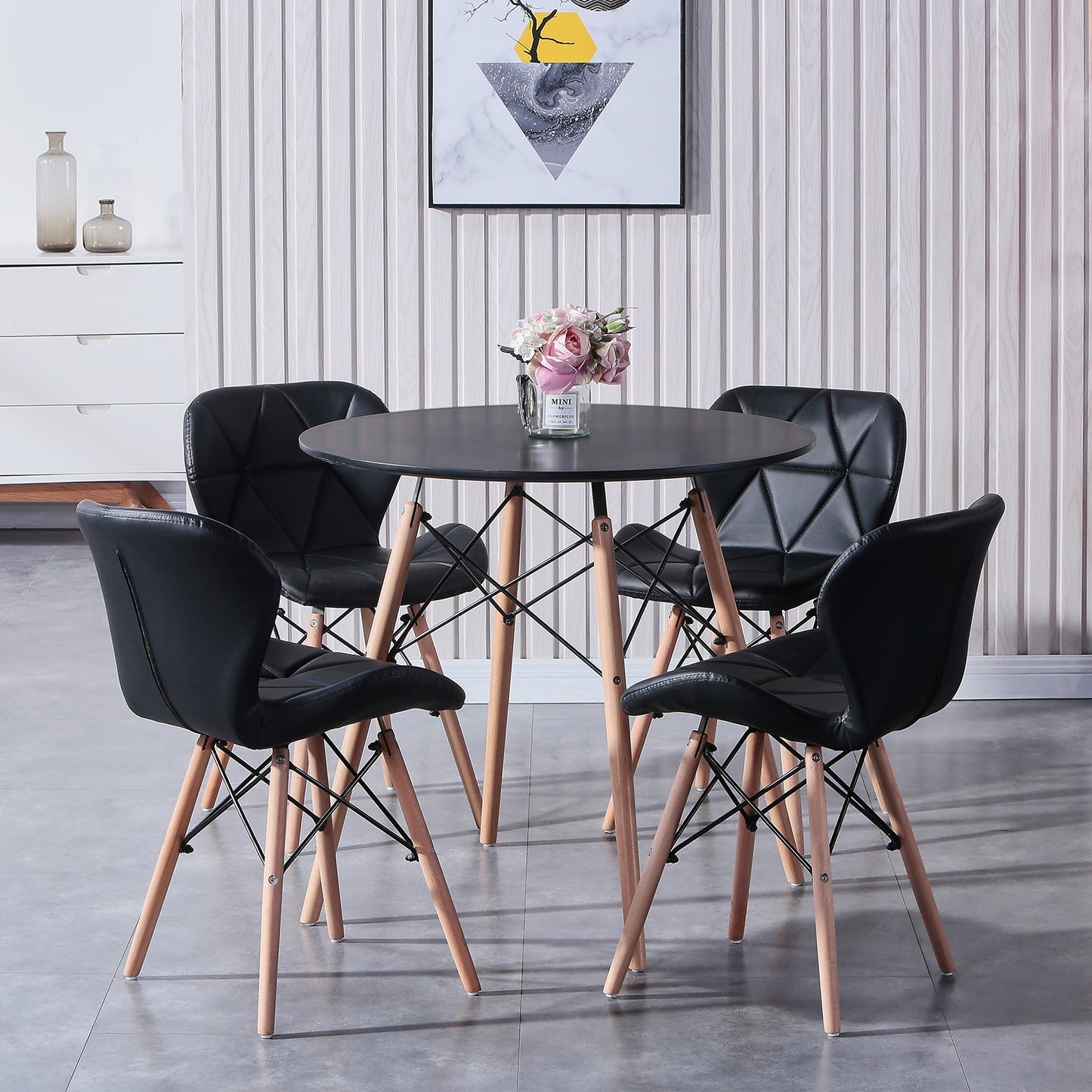 EGOONM Ronde Eettafel - Houten Poten - Scandinavische Stijl