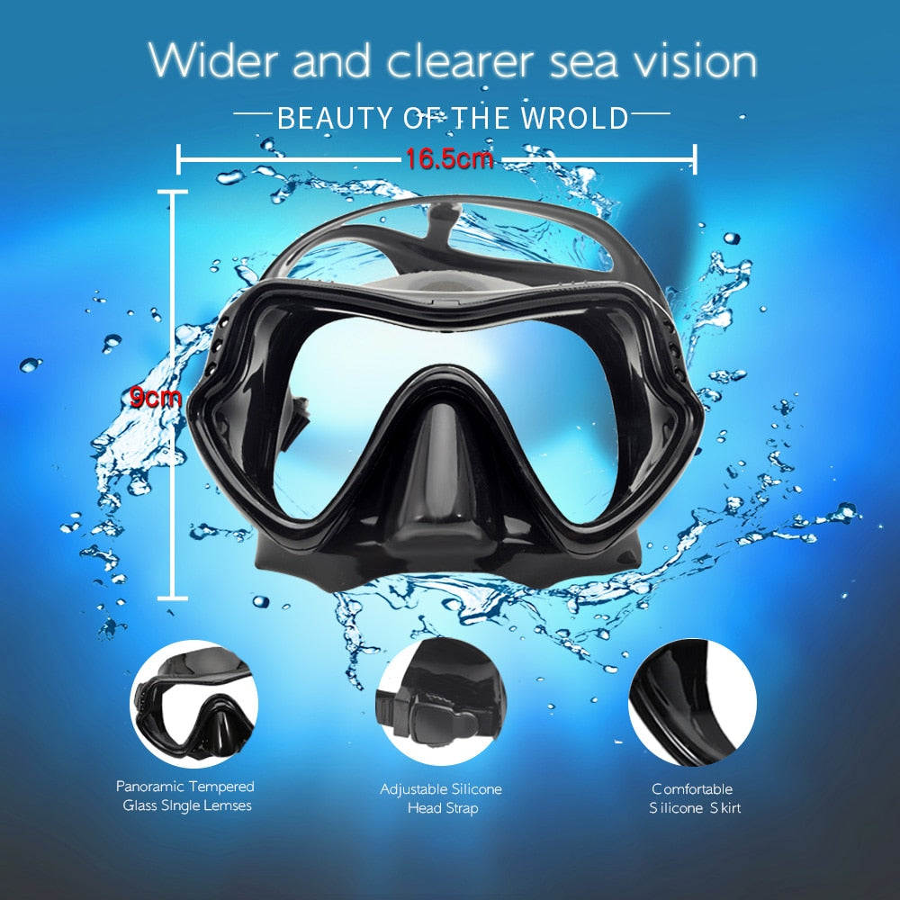 Professionele Duikmasker -Snorkel-set - Anti condens