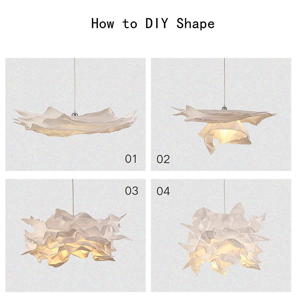 Decoratieve Papieren Lampenkap – Wolk & Bloem Design