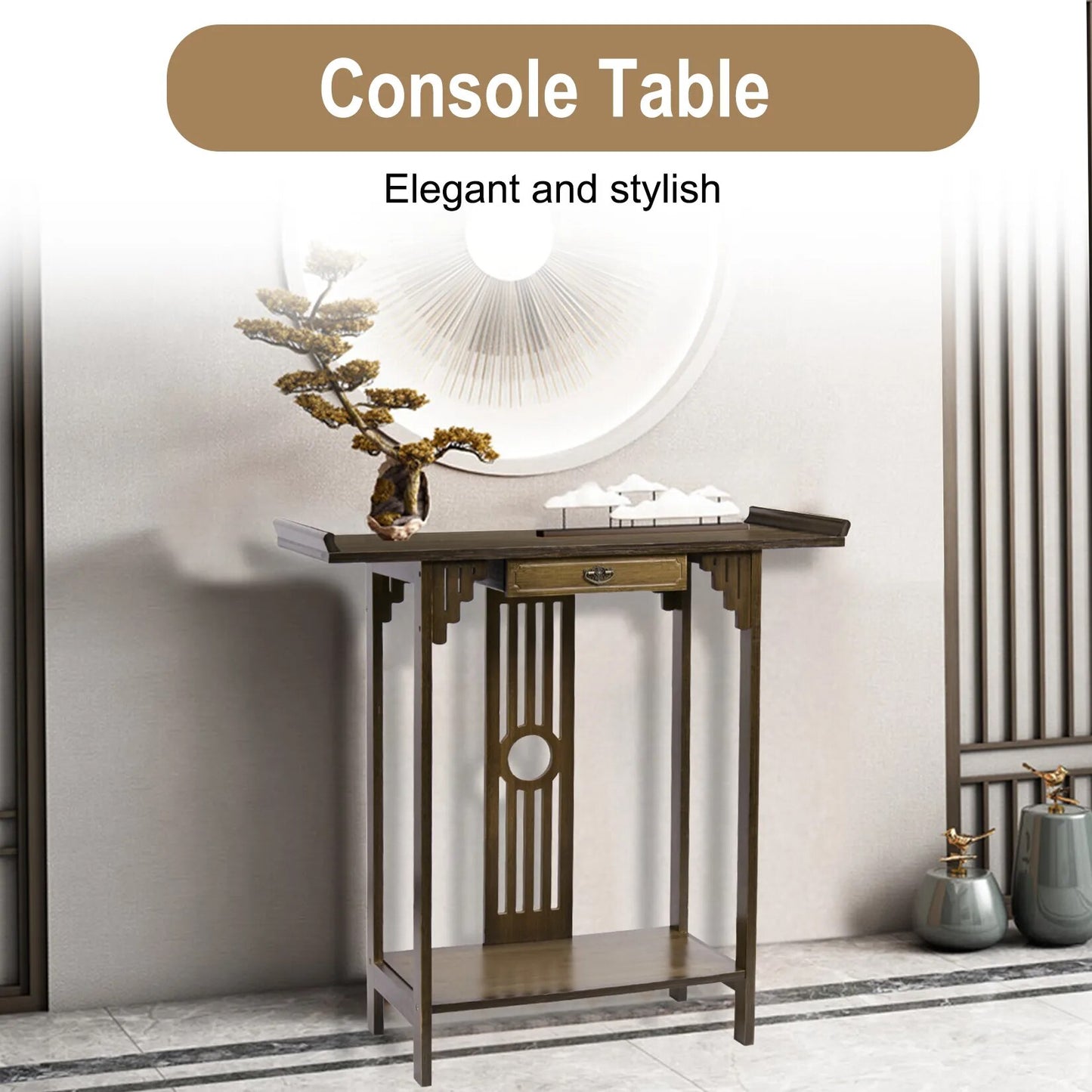 Rustieke 32" console tafel