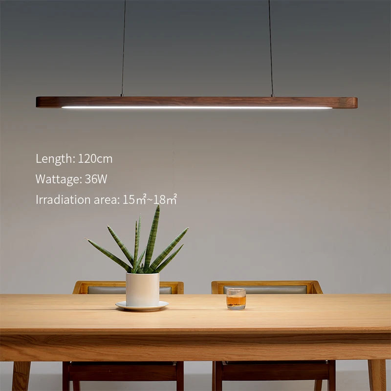 Nordic Houten LED-hanglamp