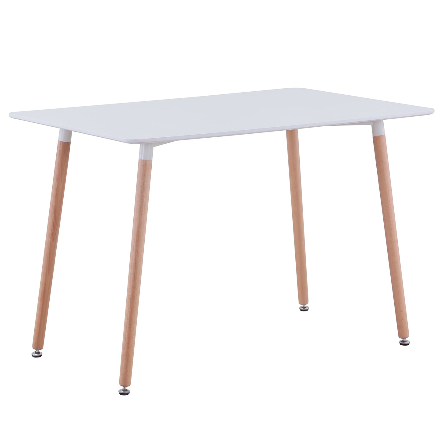 110cm Nordic Keukeneettafel - Rechthoekige tafel Wit