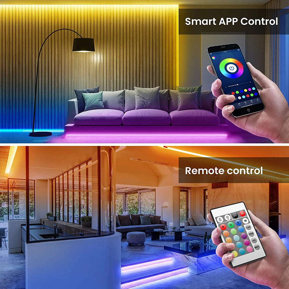 RGB LED-strip met USB en Bluetooth – 1 tot 5 meter
