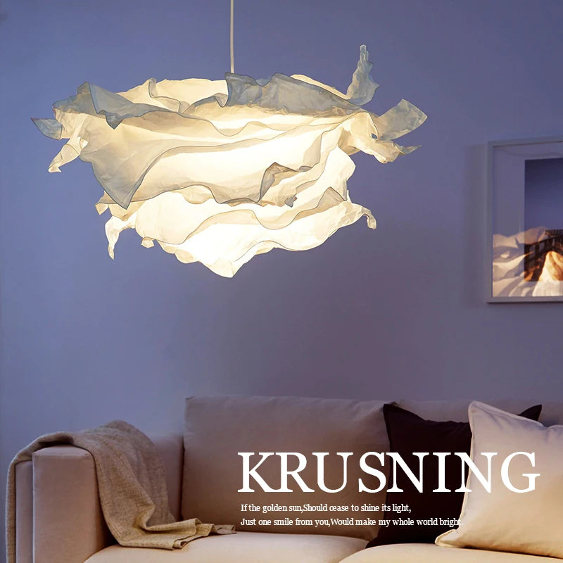 Decoratieve Papieren Lampenkap – Wolk & Bloem Design