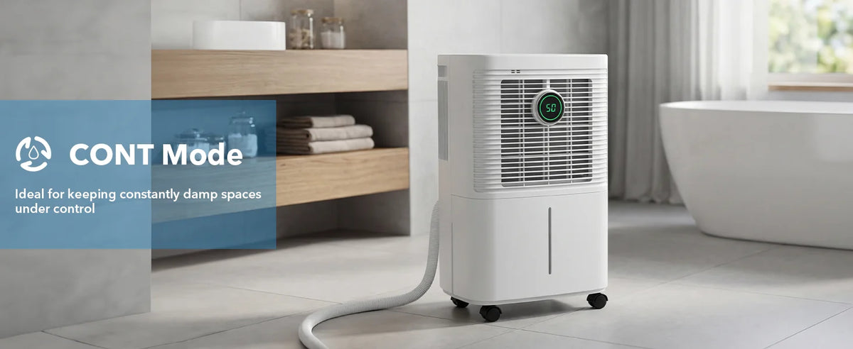 Ateroll luchtontvochtiger tot 16 liter per dag met wasdroogfunctie