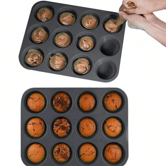 12-Cups Silicone Muffin- en Cupcakevorm