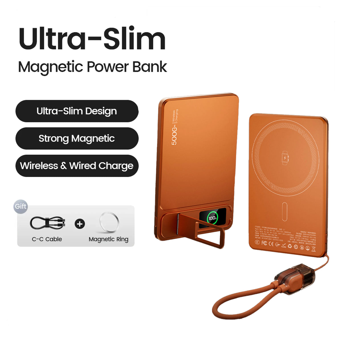 Magnetische Powerbank 5.000/10.000 mAh – 20W
