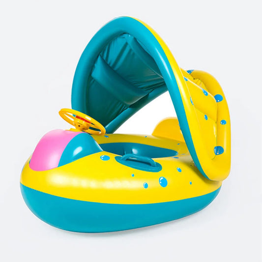 Opblaasbare Baby zwemring - Met zonnescherm
