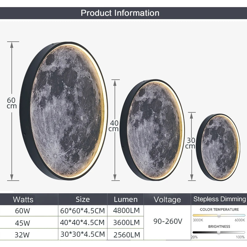 Maan LED wandlamp - Ledverlichting