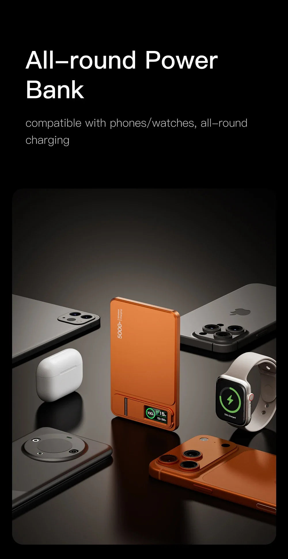 Magnetische Powerbank 5.000/10.000 mAh – 20W