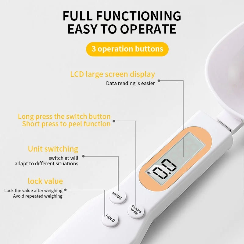 Elektronische keukenweegschaal 500g 0.1g LCD