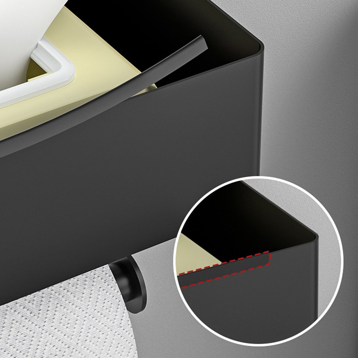 Luxe Toiletpapierhouder - Grote Papierrolhouder met Opbergdoos