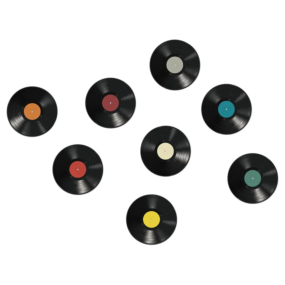 Set van Vinyl platen muurstickers - Muzikale decoratie