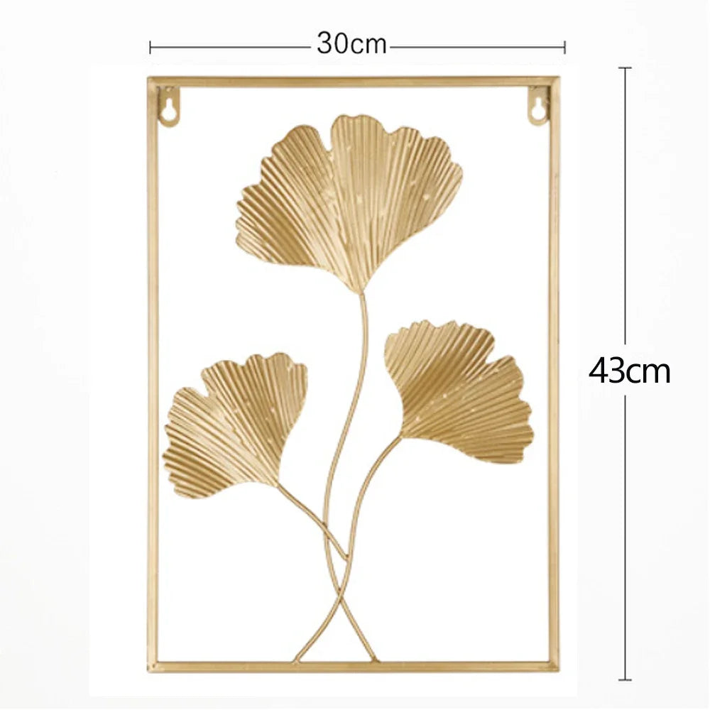 Ginkgo blad Design -Wanddecoratie