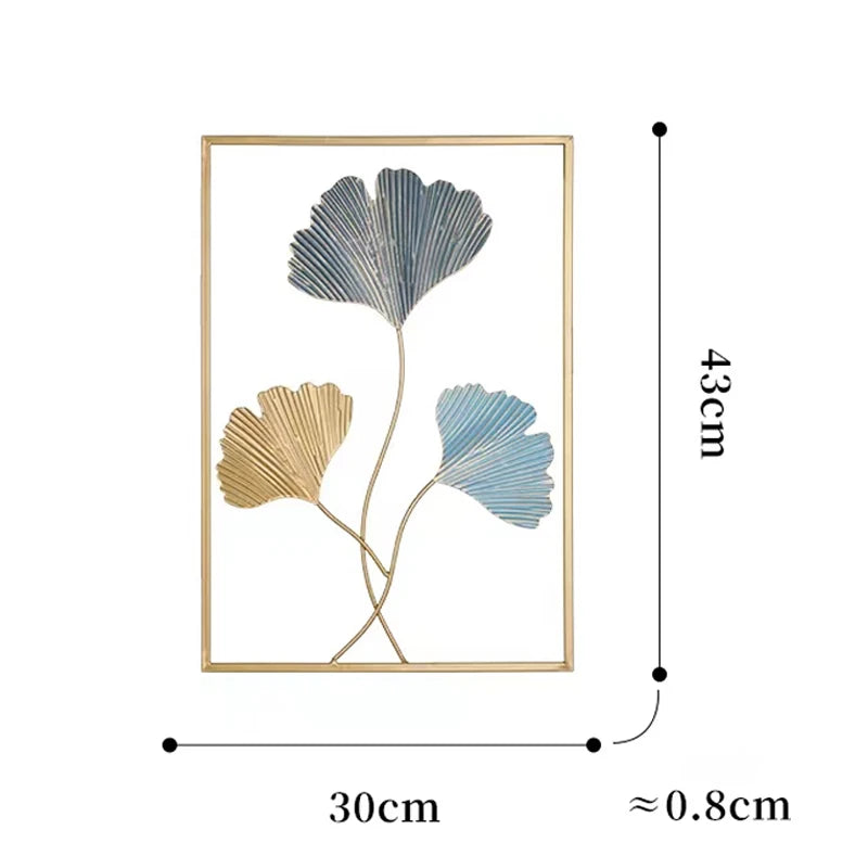 Ginkgo blad Design -Wanddecoratie