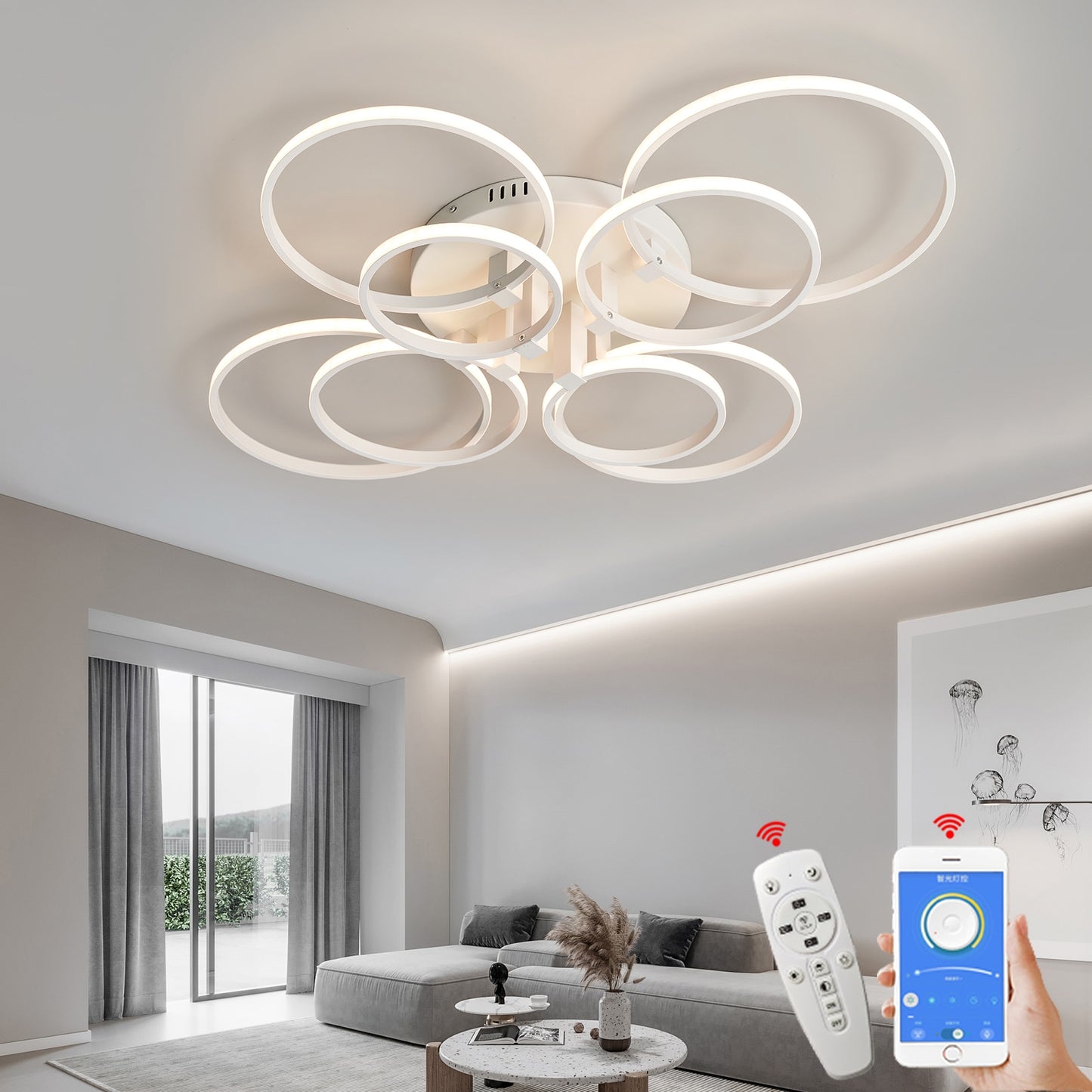 NEO Gleam - Slimme Thuis Alexa - Moderne - LED Kroonluchter