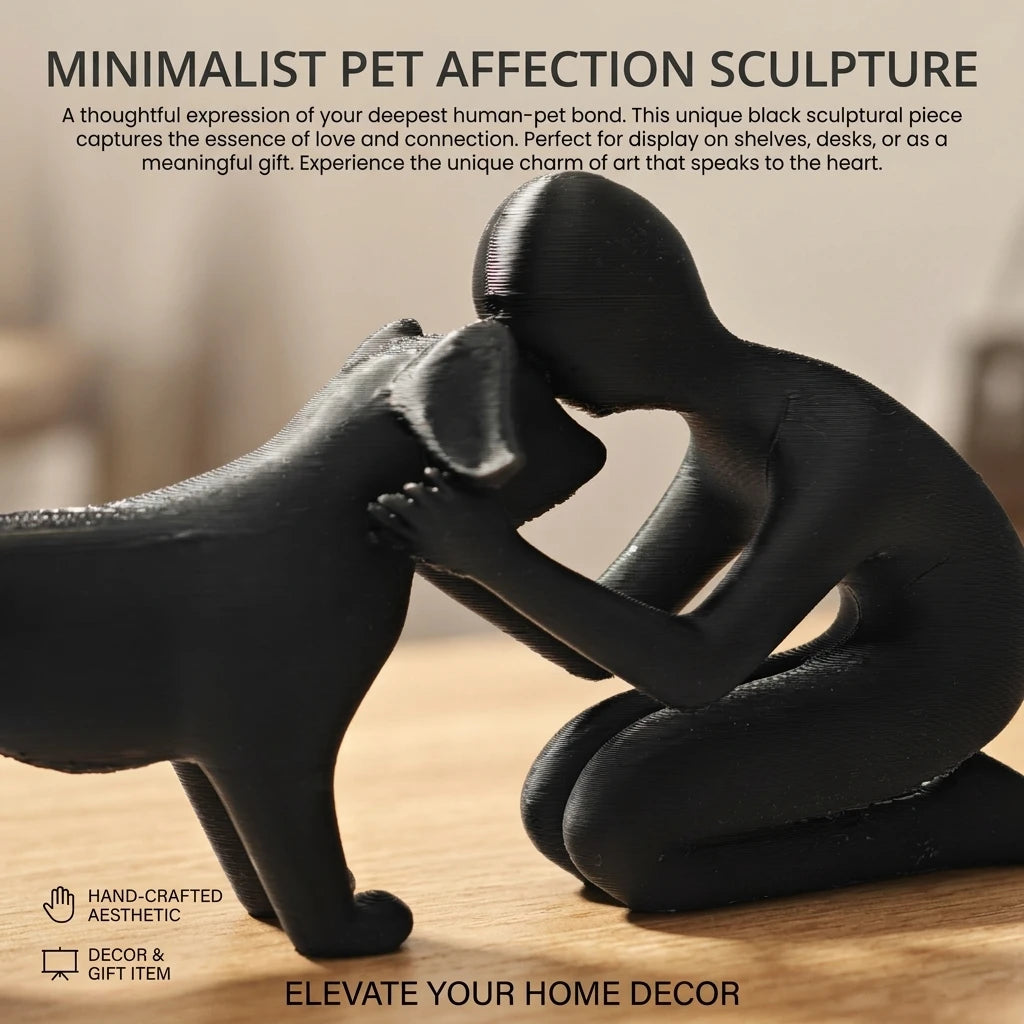 Beeldje Baasje met Hond – 18 cm