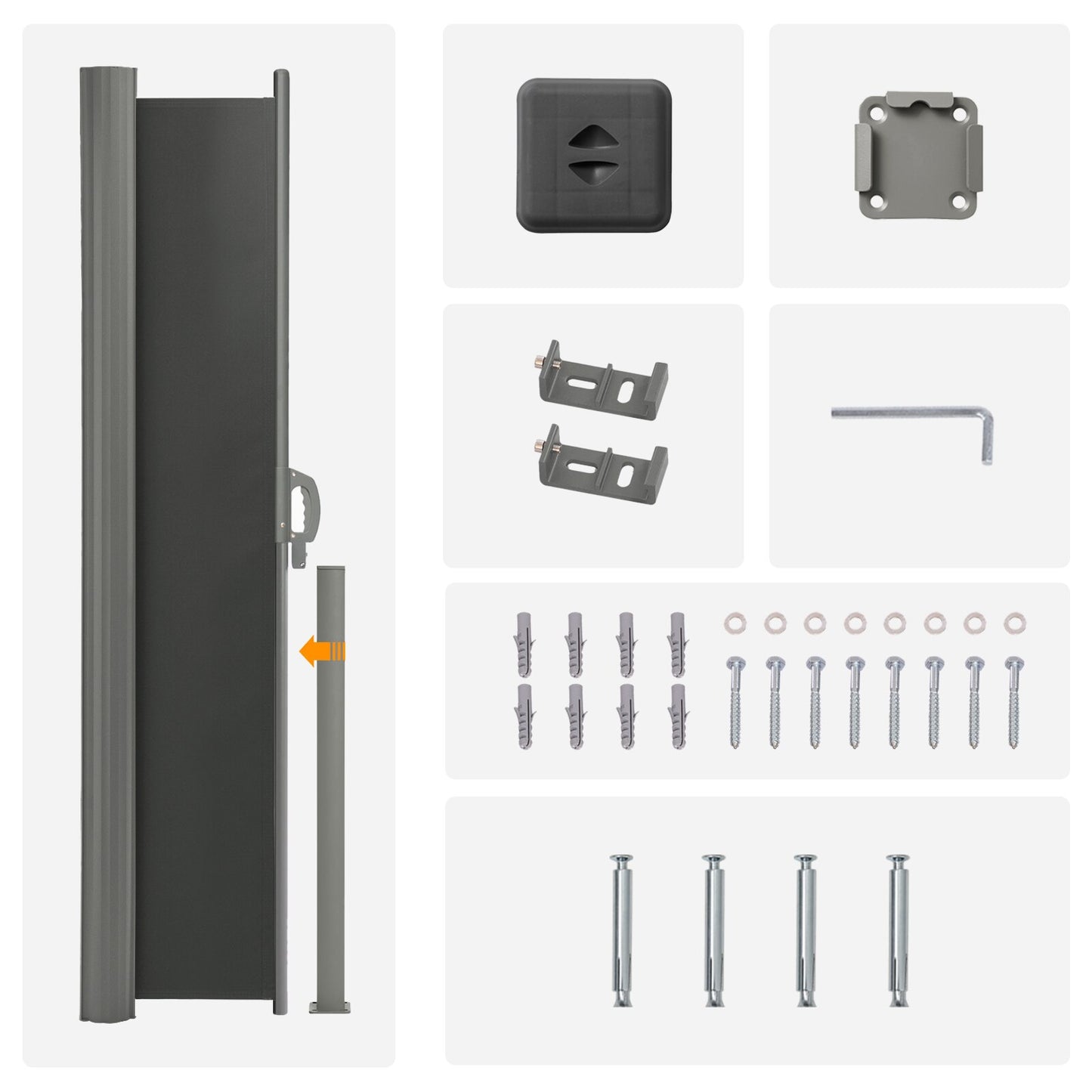 Uittrekbaar Zijluifel - Volledig Aluminium Frame